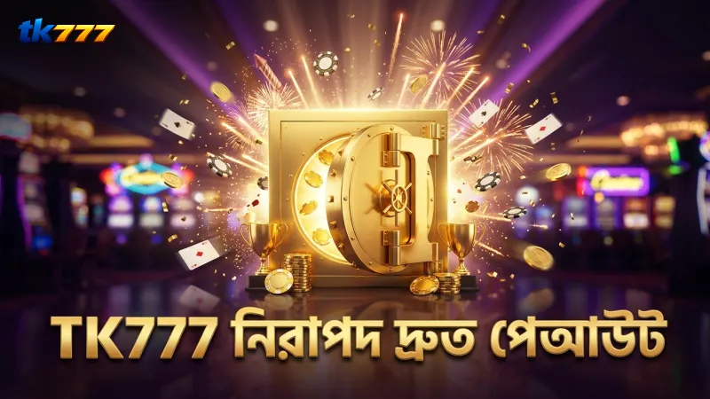 নিরাপদ খেলায় TK777 নিশ্চিত করে দ্রুত পেআউট।