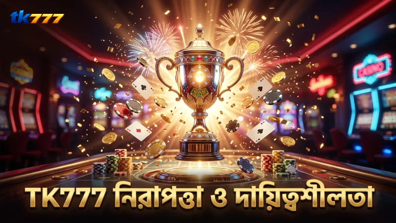 নিরাপত্তা ও দায়িত্বশীল গেমিং TK777-এর প্রধান অঙ্গ।