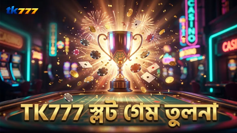 TK777 এর অন্যান্য স্লট গেমের বোনাস ফিচার তুলনামূলক বিশ্লেষণ।