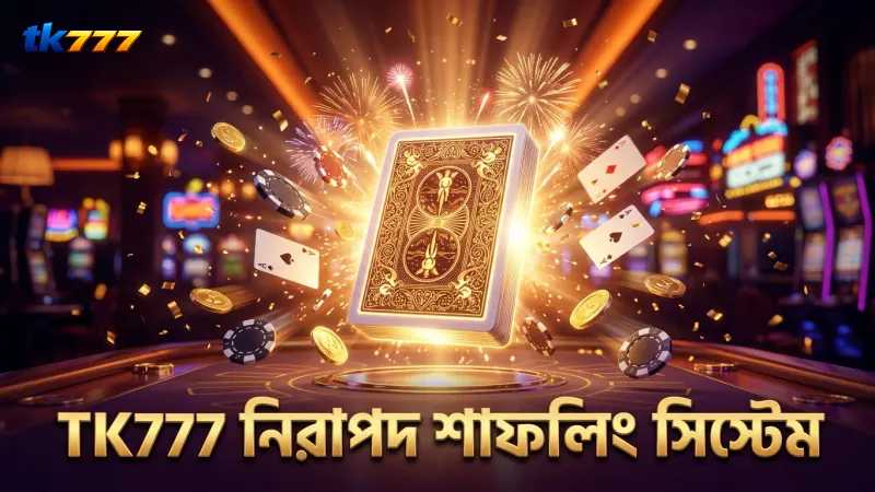 TK777 শাফলিং সিস্টেমের মাধ্যমে কার্ড বিতরণের নিরাপত্তা