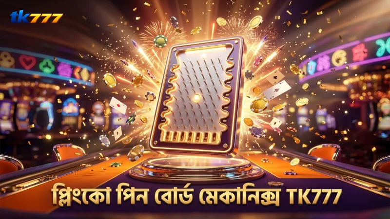 প্লিংকো পিন বোর্ডে বলের গতিপথ নির্ধারণে প্রধান ভূমিকা রাখে।