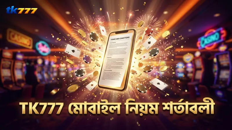 TK777 মোবাইল অ্যাপে নিয়ম ও শর্তাবলী সহজে পড়া যায়